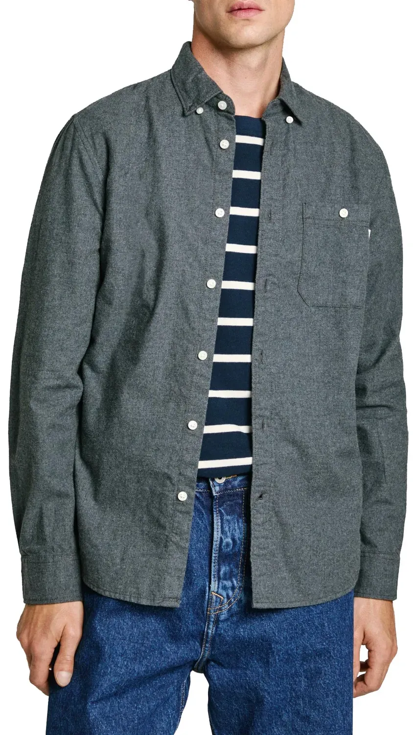 Pepe Jeans Maglietta Uomo M Grigio Grafite