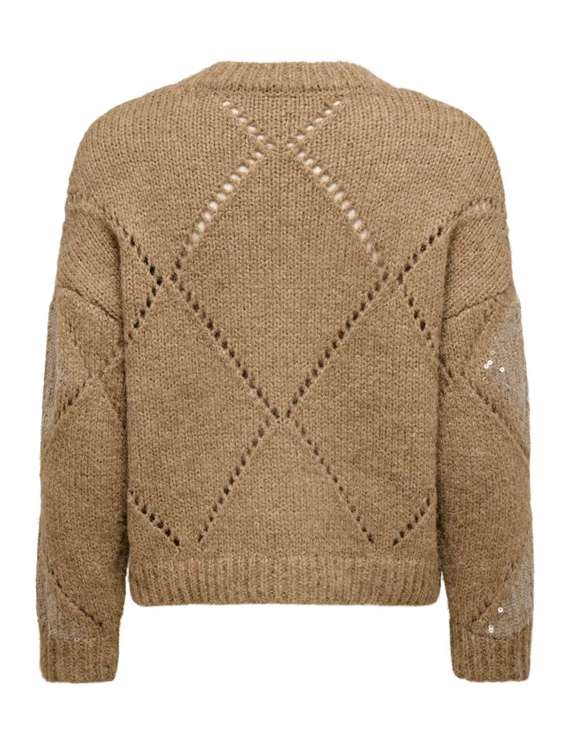 ONLY Onlkansas Life maglione tannin paillettes