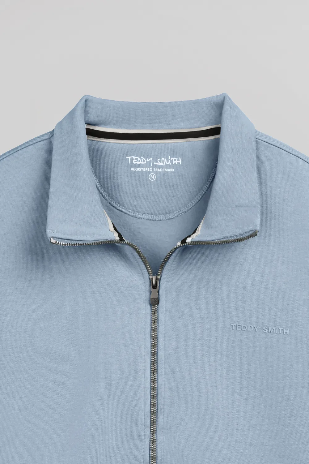 Teddy Smith Narkus Zip gilet felpa zip blu minerale