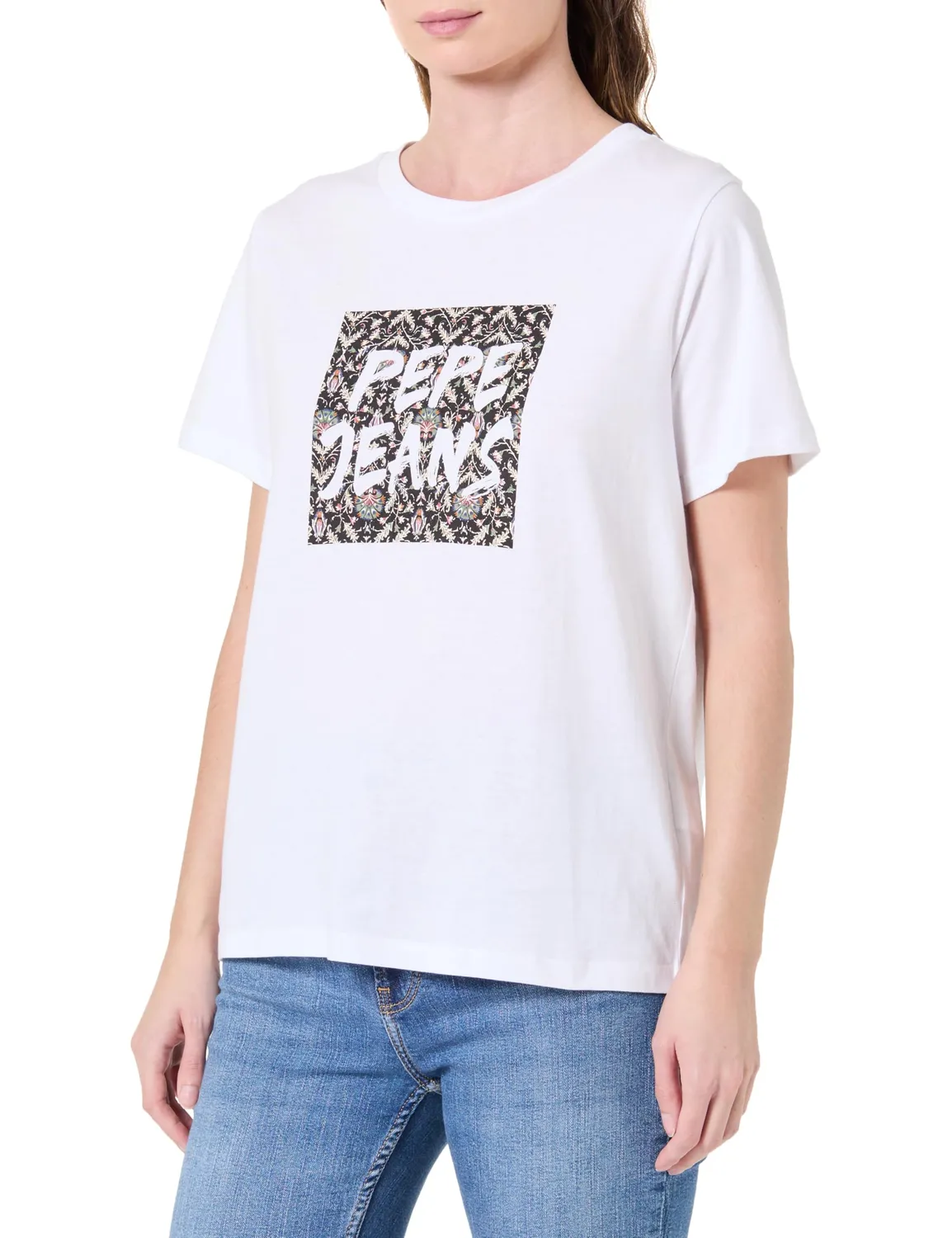 Pepe Jeans Floral III T-Shirt Donna Cotone Maniche Corte