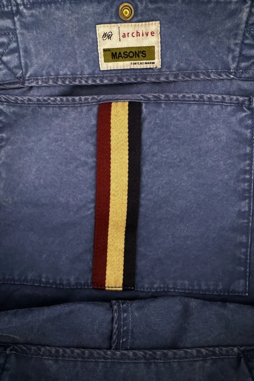 Mason's Bag M74 Borsa Unisex Indaco in Canvas
