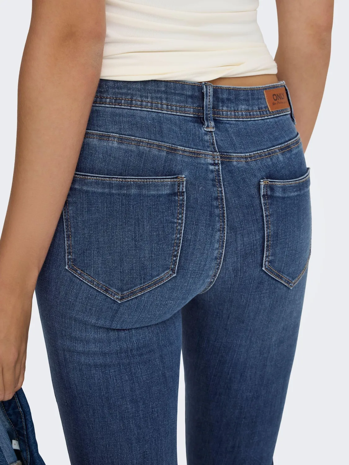 ONLY ONLWAUW jeans stretch donna vita media