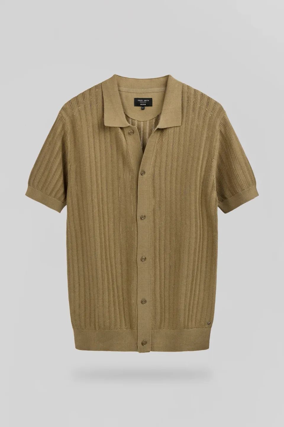 Teddy Smith C-Darley MC camicia kaki uomo