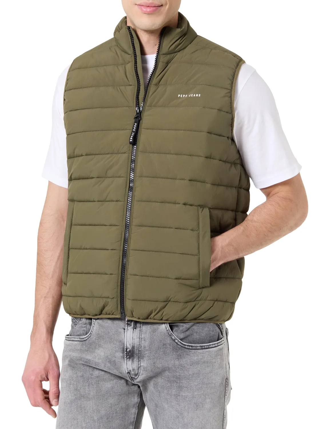 Pepe Jeans Light Puffer gilet uomo L leggero nero