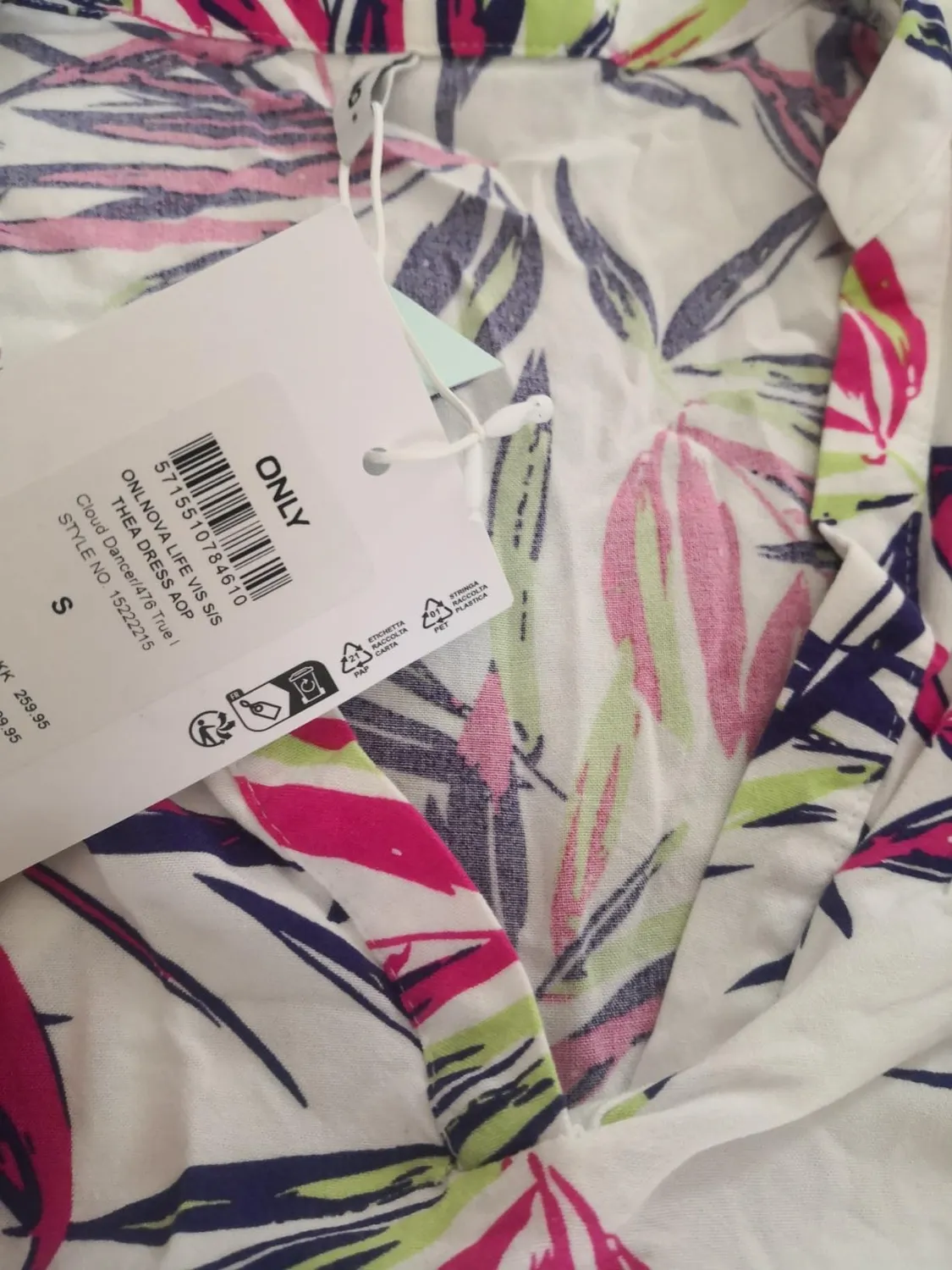 ONLY Onlnova Life S/S Thea Dress AOP Ptm vestito maniche corte