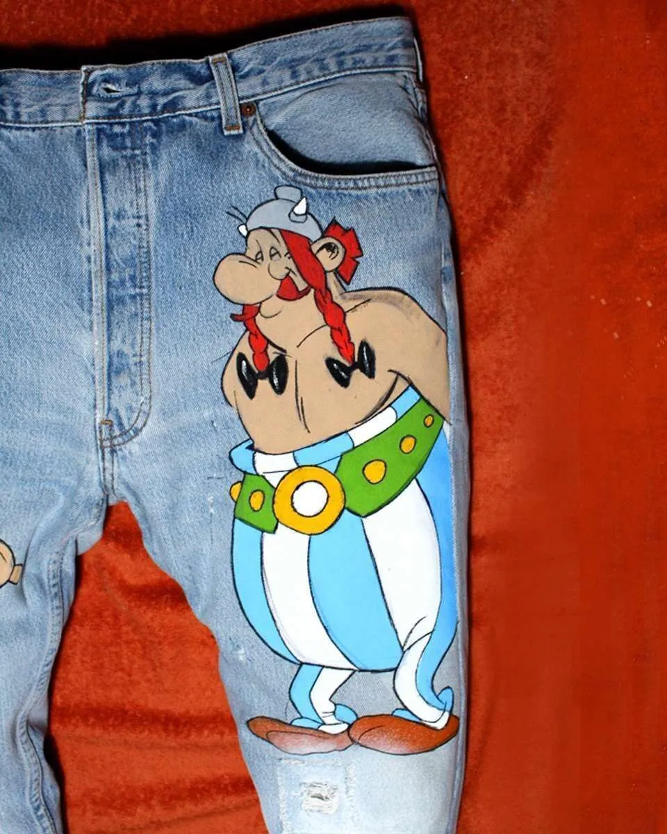 Never Say Never Levi's Vintage Jeans Asterix Obelix