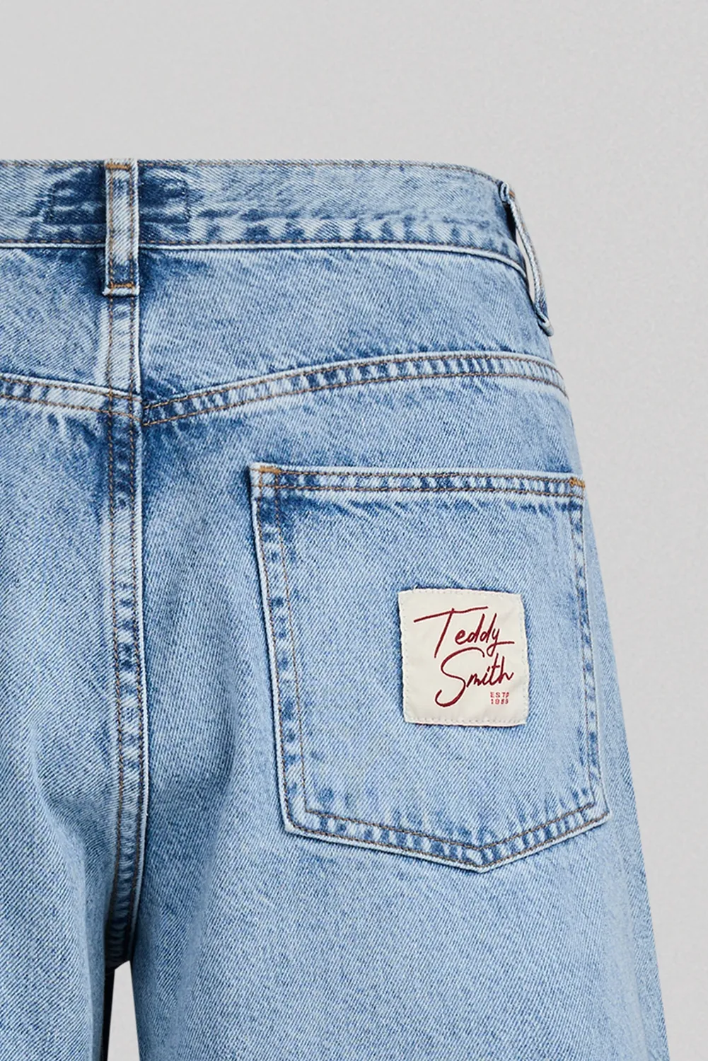 Teddy Smith P-Josefa Wide jeans indigo donna cotone