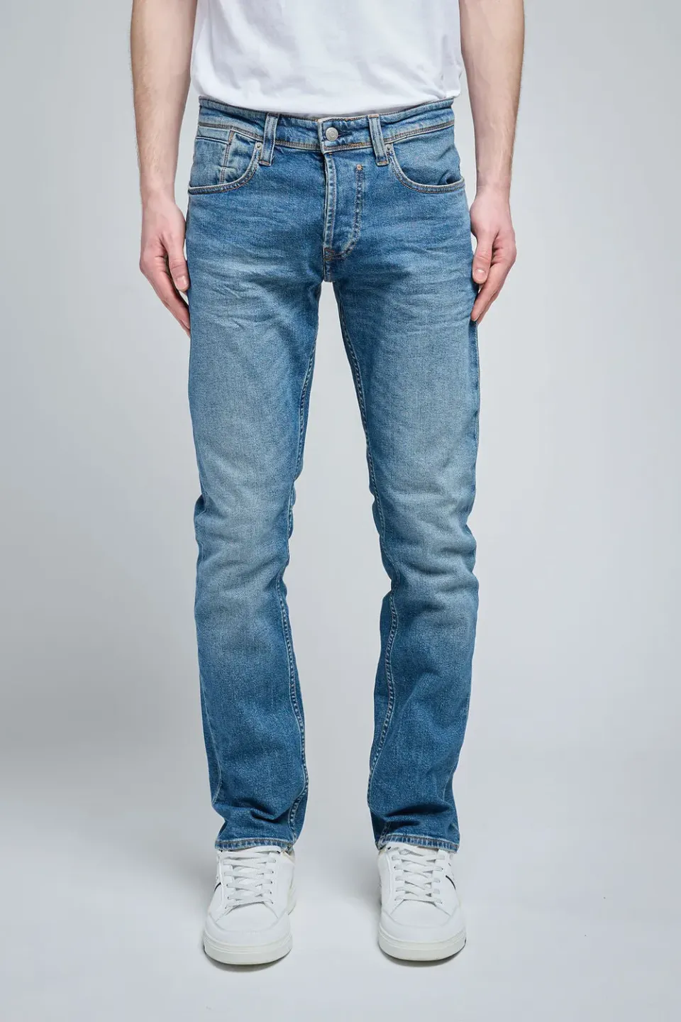 Teddy Smith Reg L32 jeans uomo dritto vintage dark denim