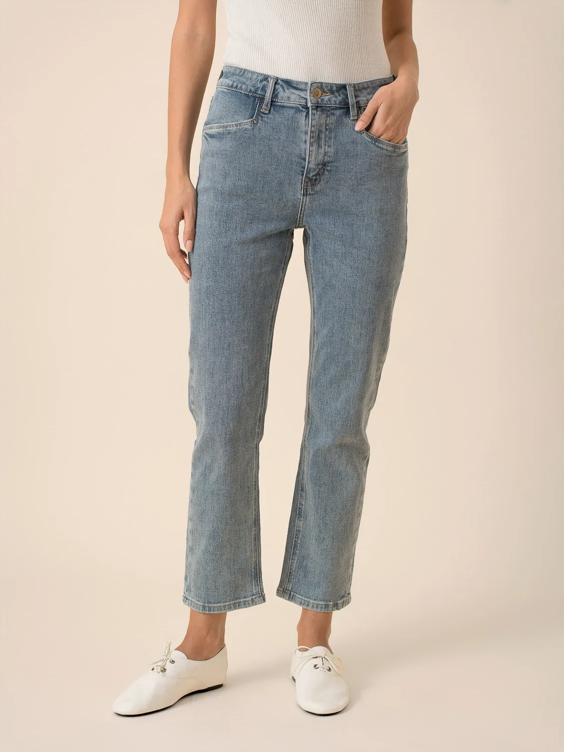 Oraije Milena jeans slim blu vintage