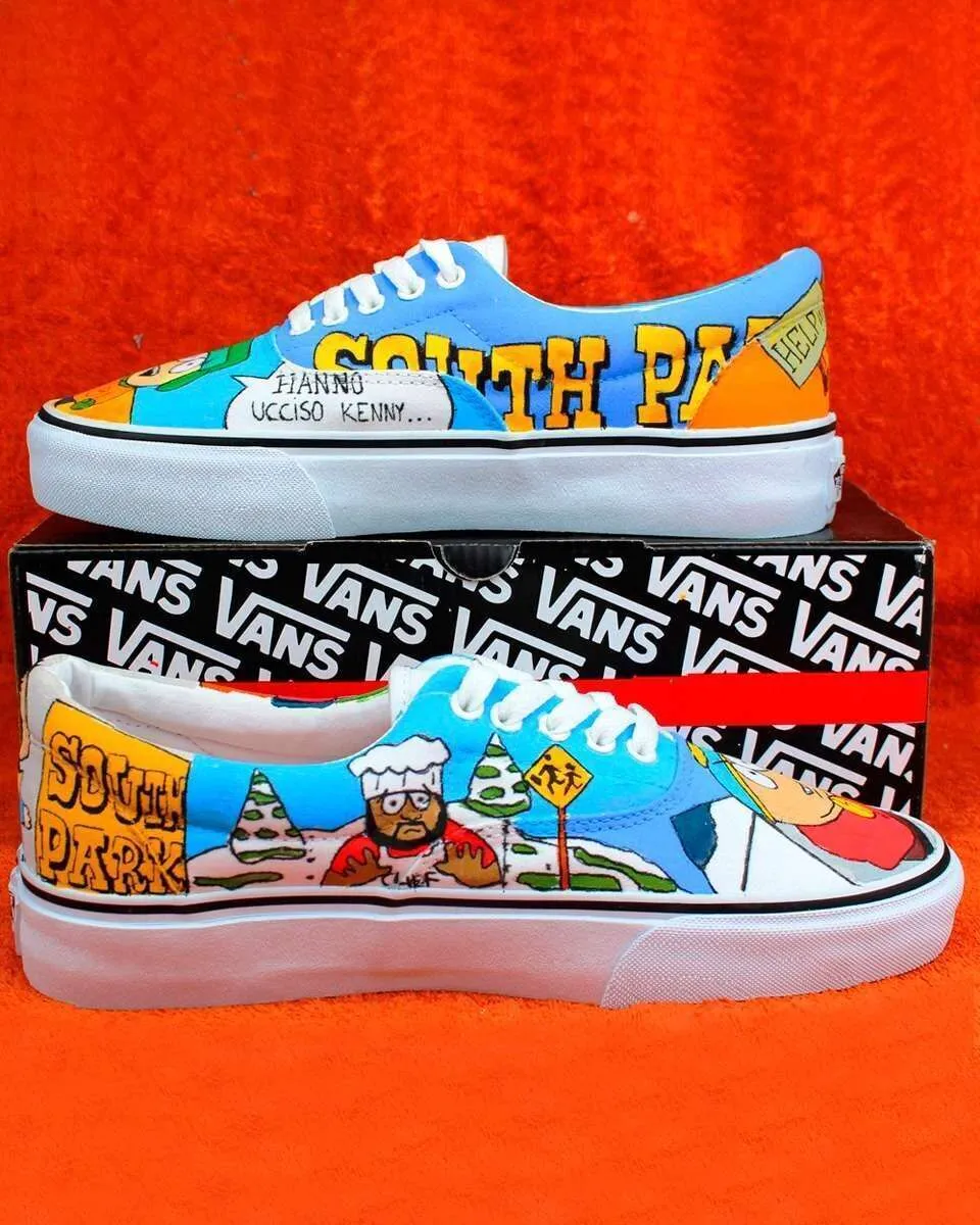 Vans Slip-On South Park scarpe dipinte a mano