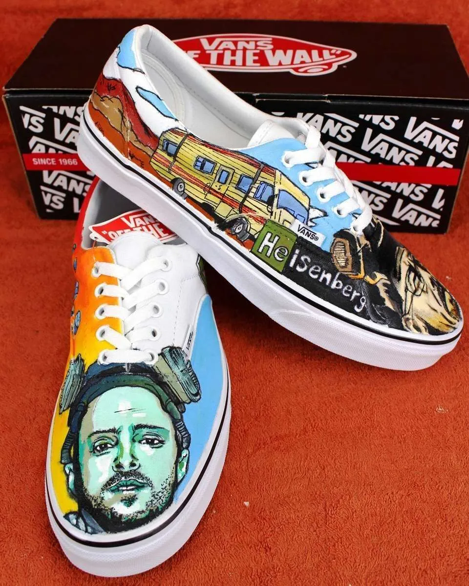 Vans Slip-On Heisenberg Jesse sneakers dipinte a mano