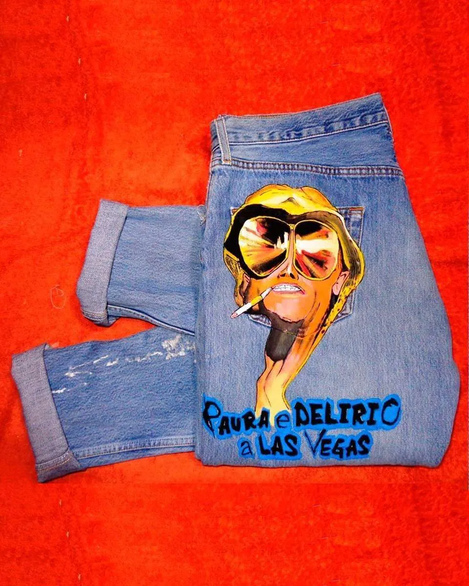 Levi's Vintage Paura e Delirio jeans dipinti a mano