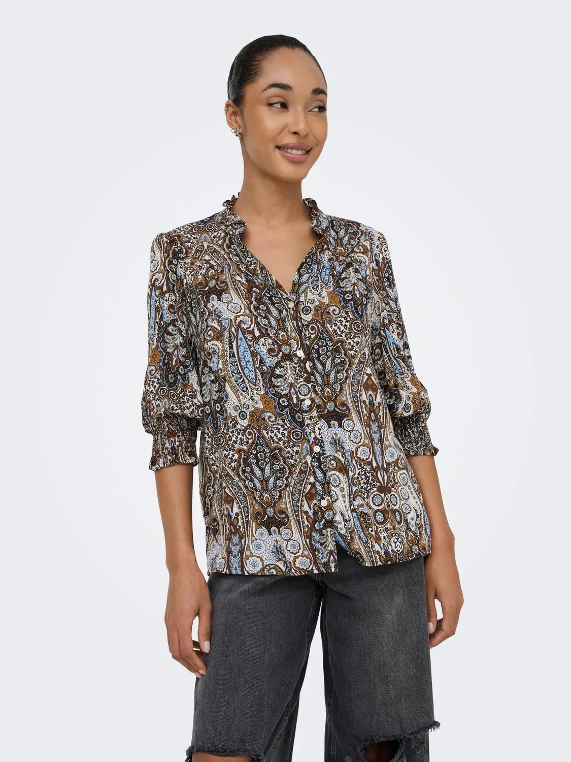 ONLY Onlraya 3/4 Shirt Wvn Camicia L Maniche 3/4