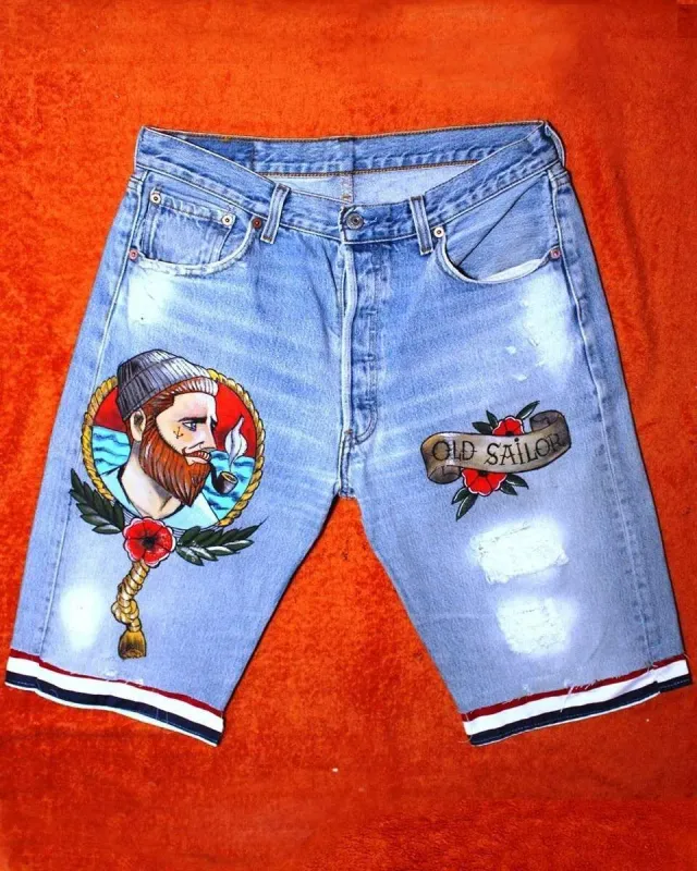 Levi's Vintage Bermuda Short Jeans Marinaio