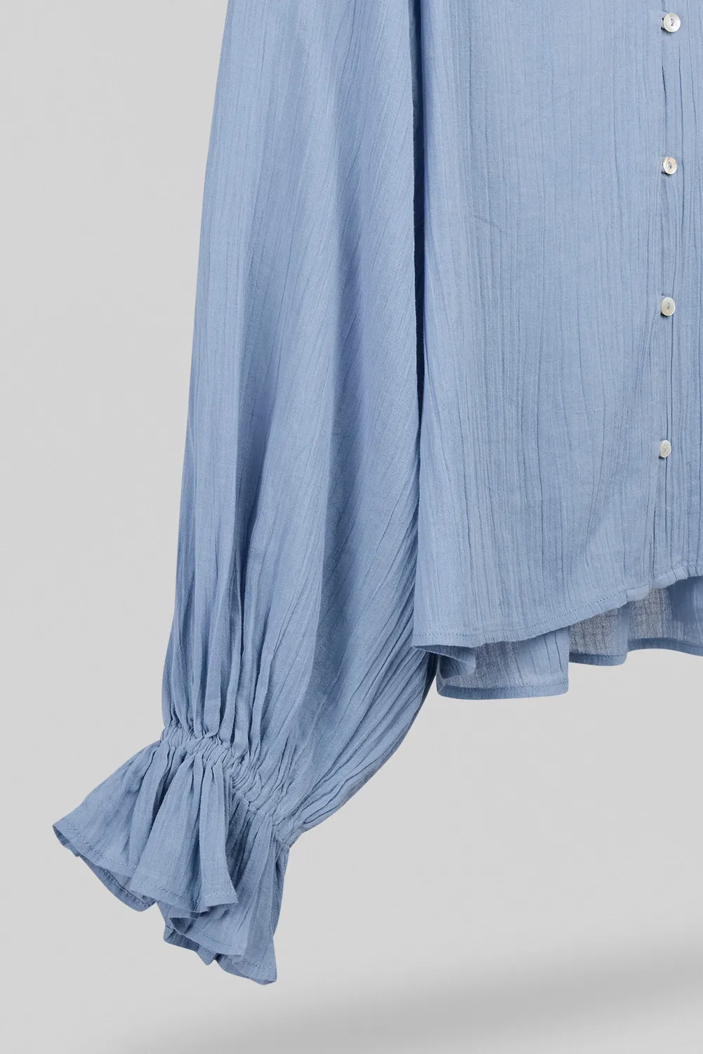 Teddy Smith C-Swan camicia donna azzurra cotone fluida