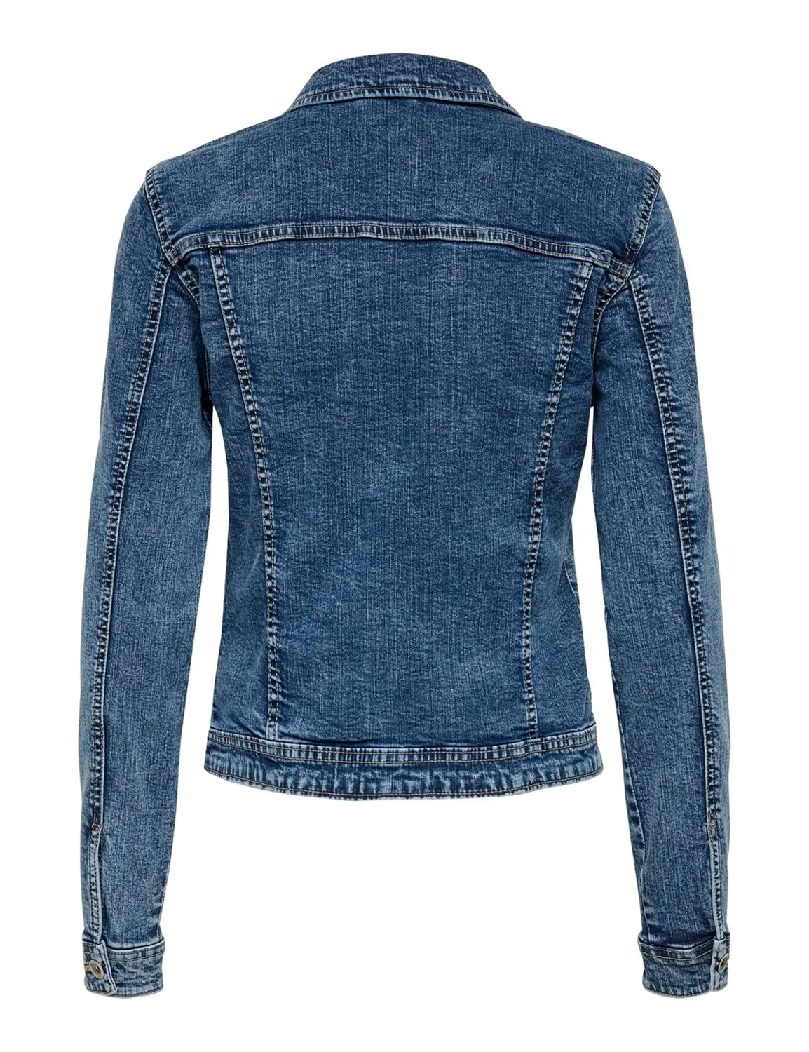 Only Tia giacca jeans donna blu cotone elasticizzato bottoni