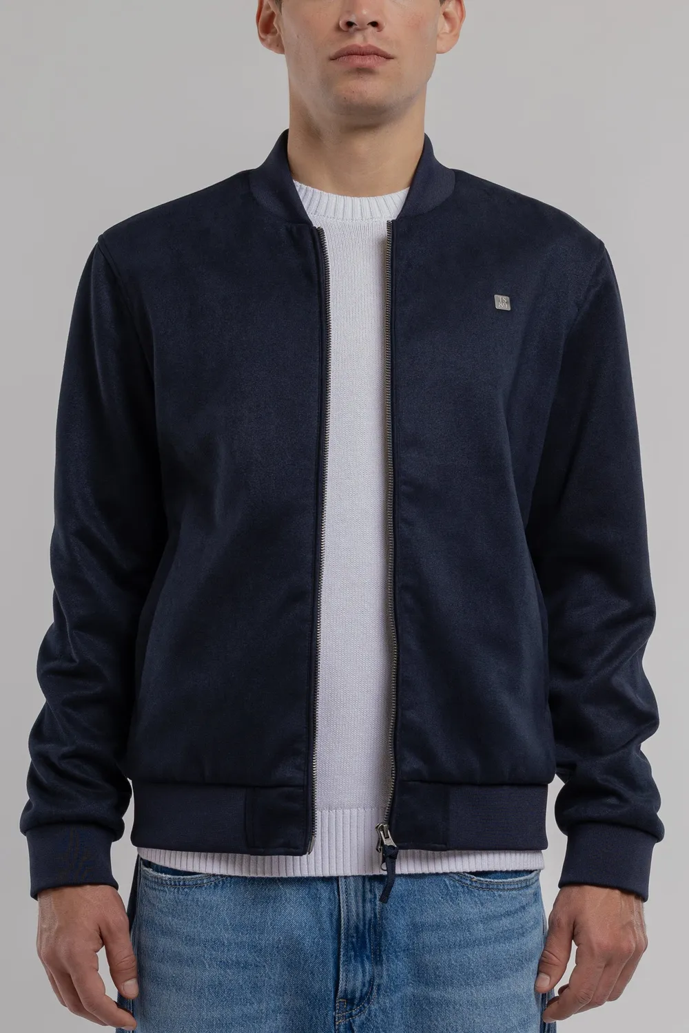 Teddy Smith B-Oswell bomber blu navy uomo
