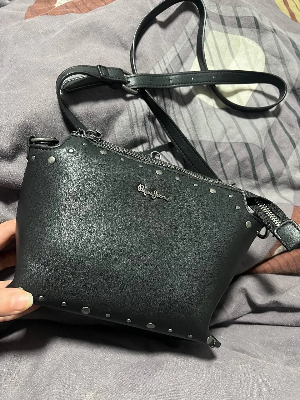 Pepe Jeans Edith Moon borsa a tracolla nero borchie