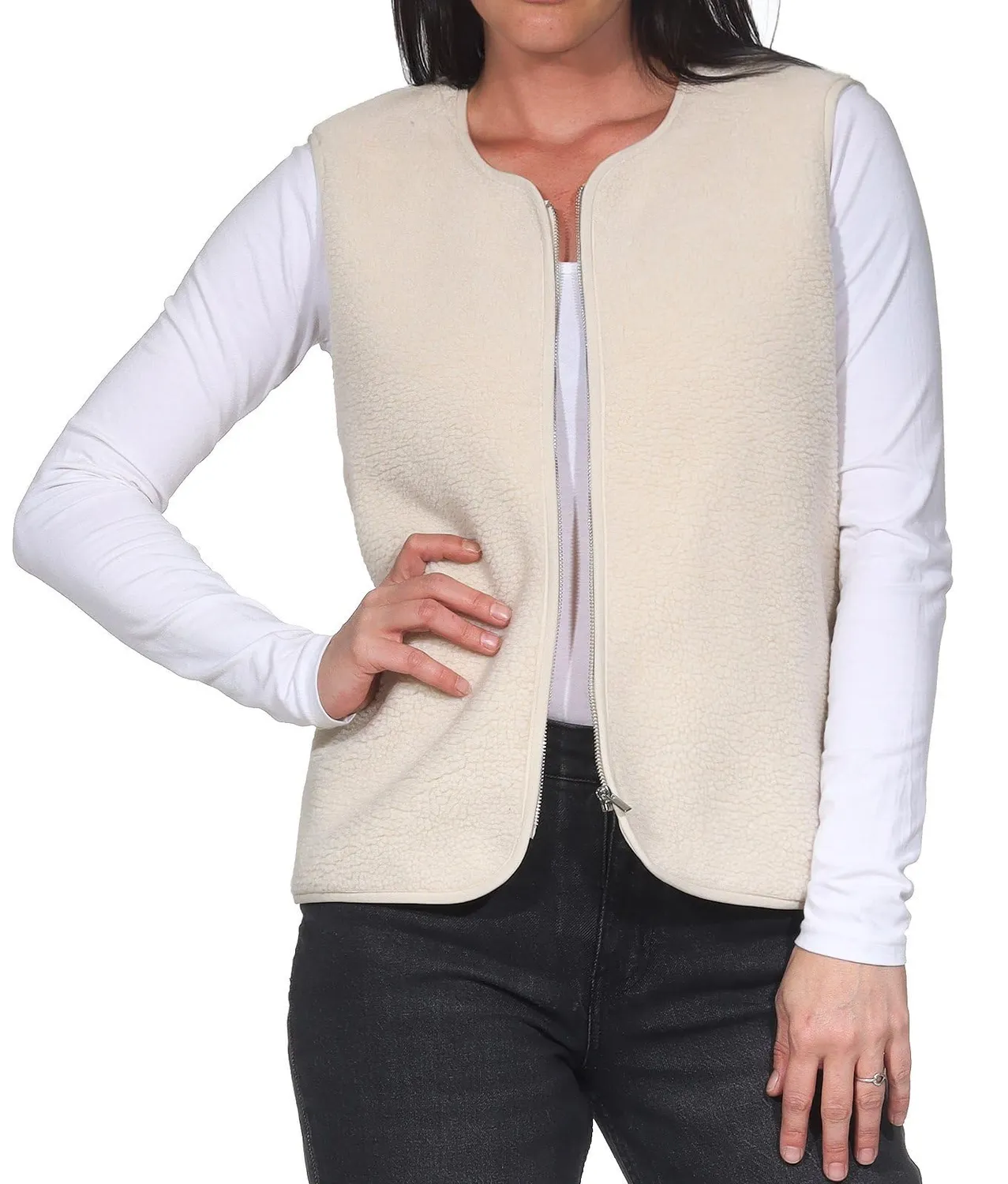ONLY OnlBaby gilet teddy donna L Chocolate