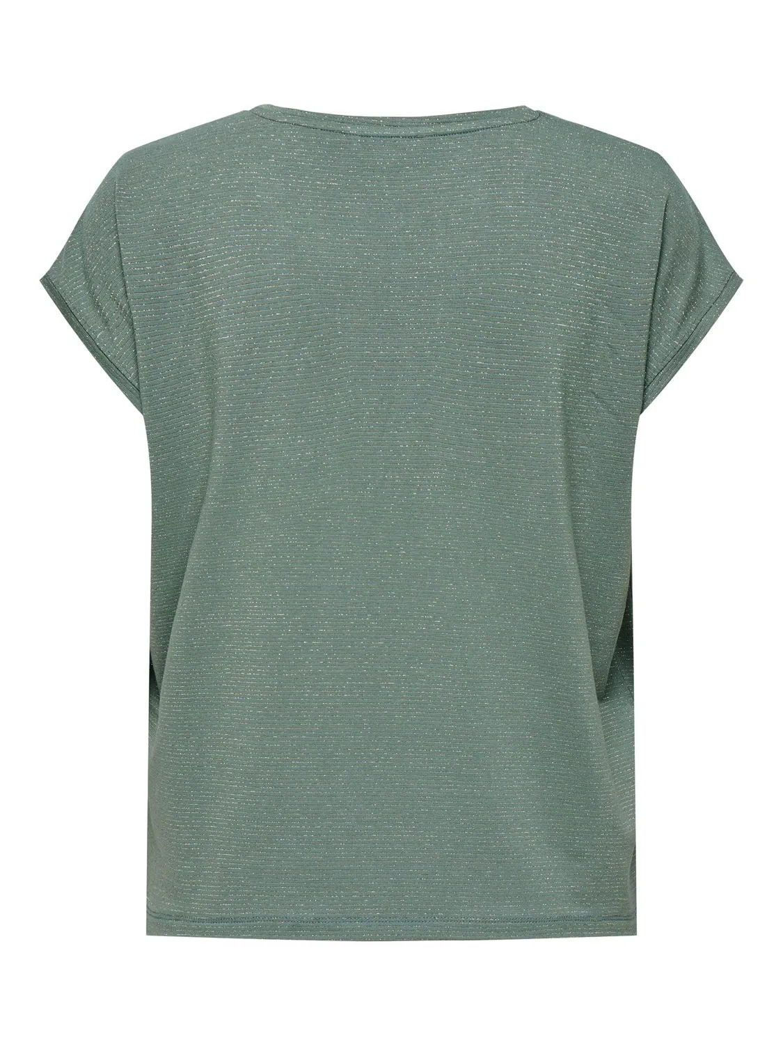ONLY Maglia Donna Righe Brillantini scollo rotondo nera