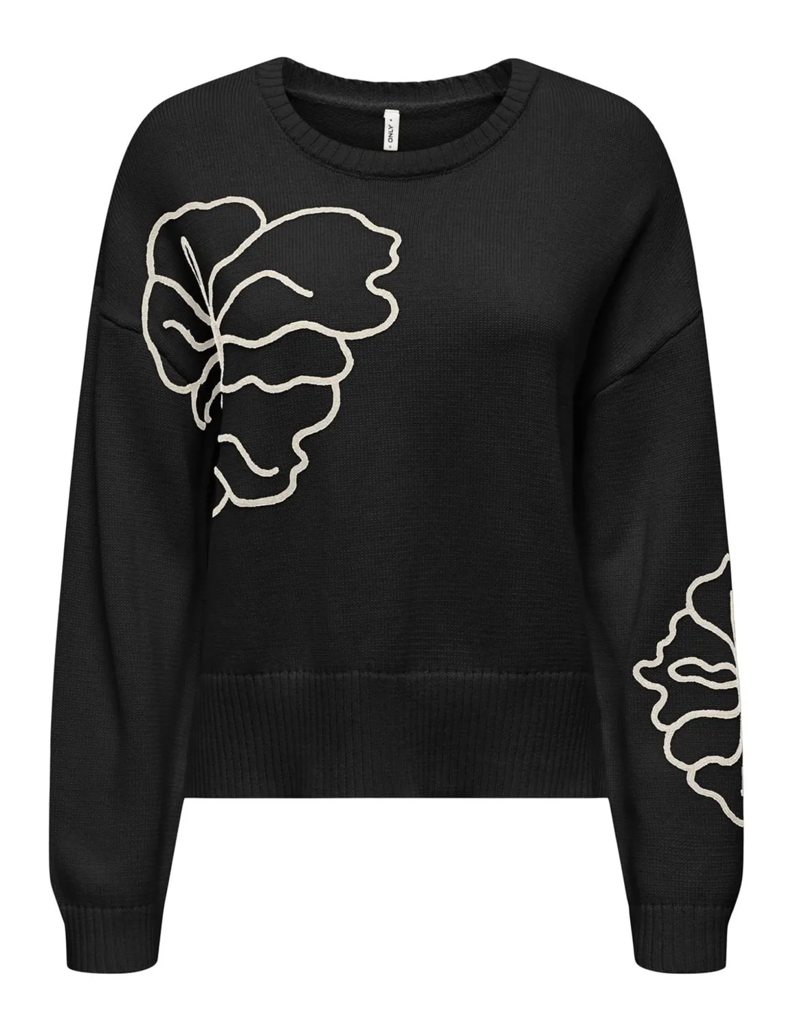 ONLY Onlpetra Maglia Ricamo Fiori Betulla XL