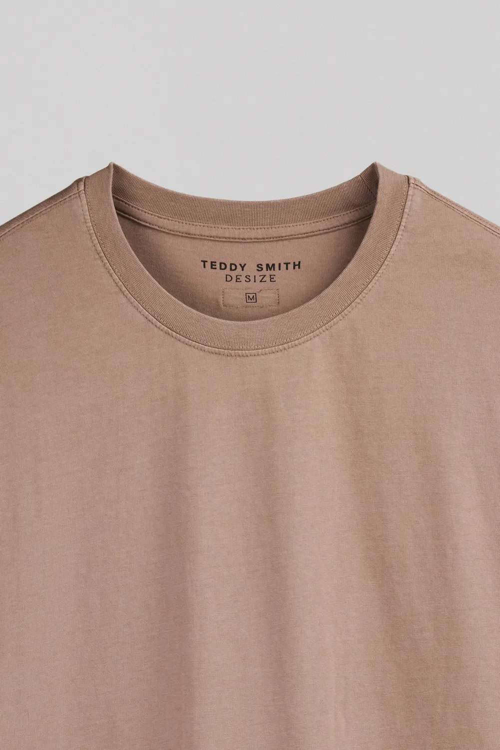 Teddy Smith T-Essential MC t-shirt uomo rose cendre oversize
