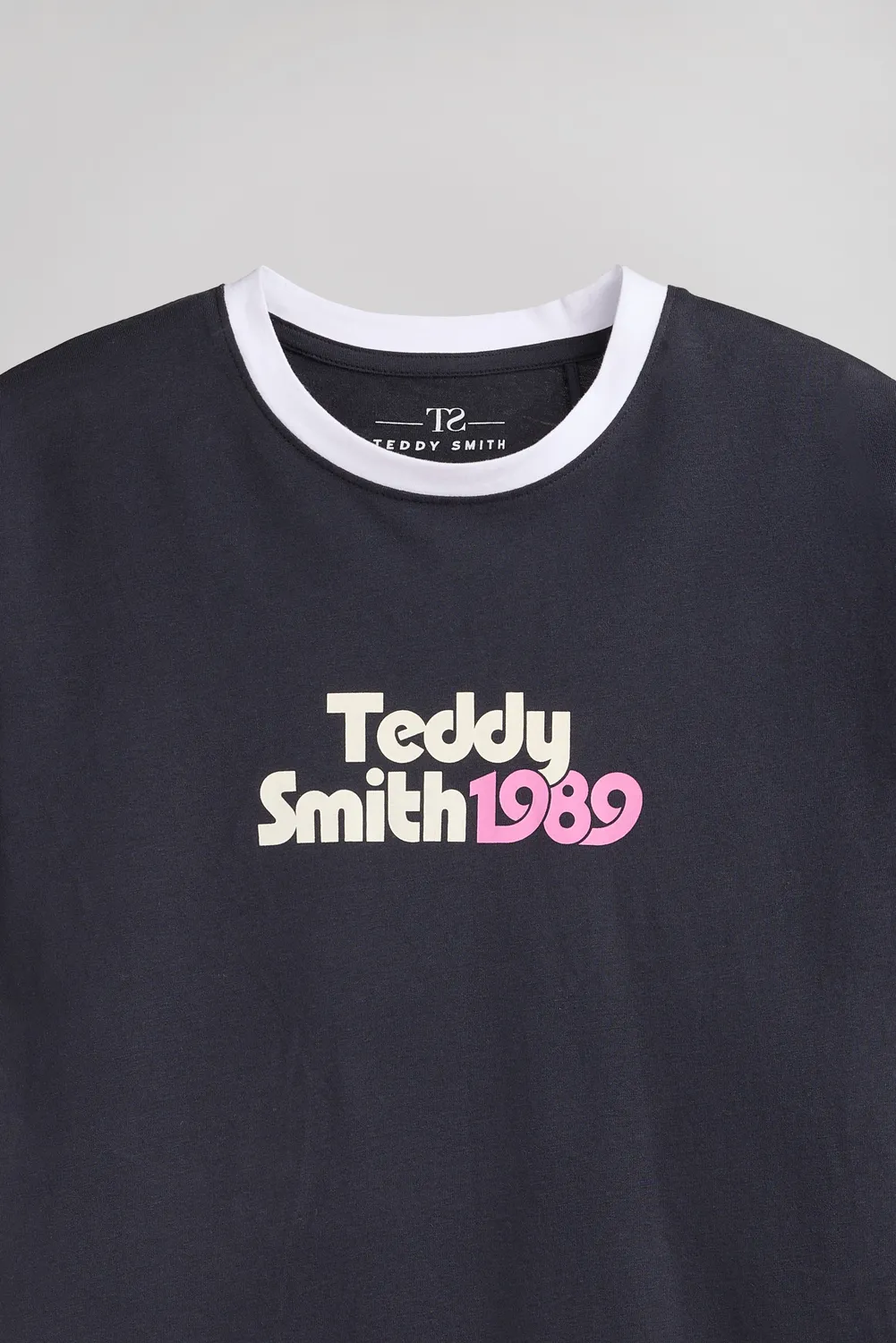 Teddy Smith T-Vintage MC t-shirt donna blu navy 1989