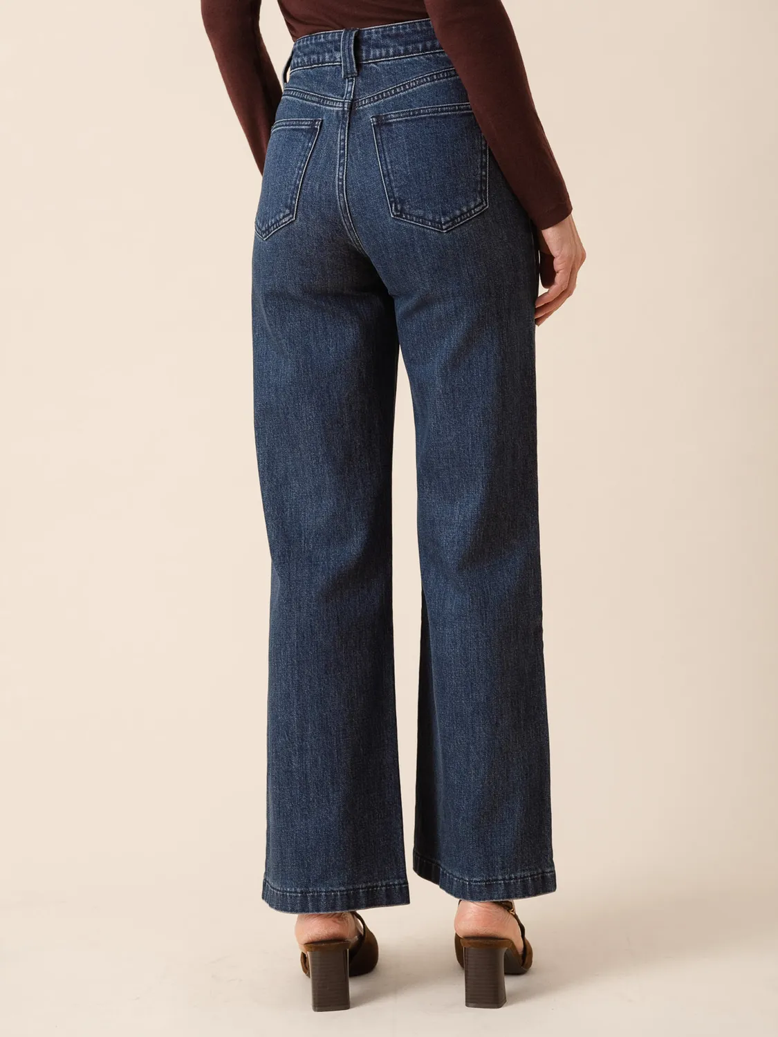 Oraije Faustine jeans flare blu scuro