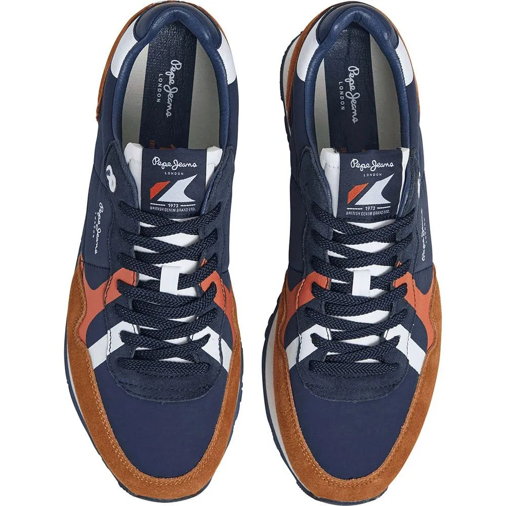 Pepe Jeans Brit Road sneakers uomo bianche pelle