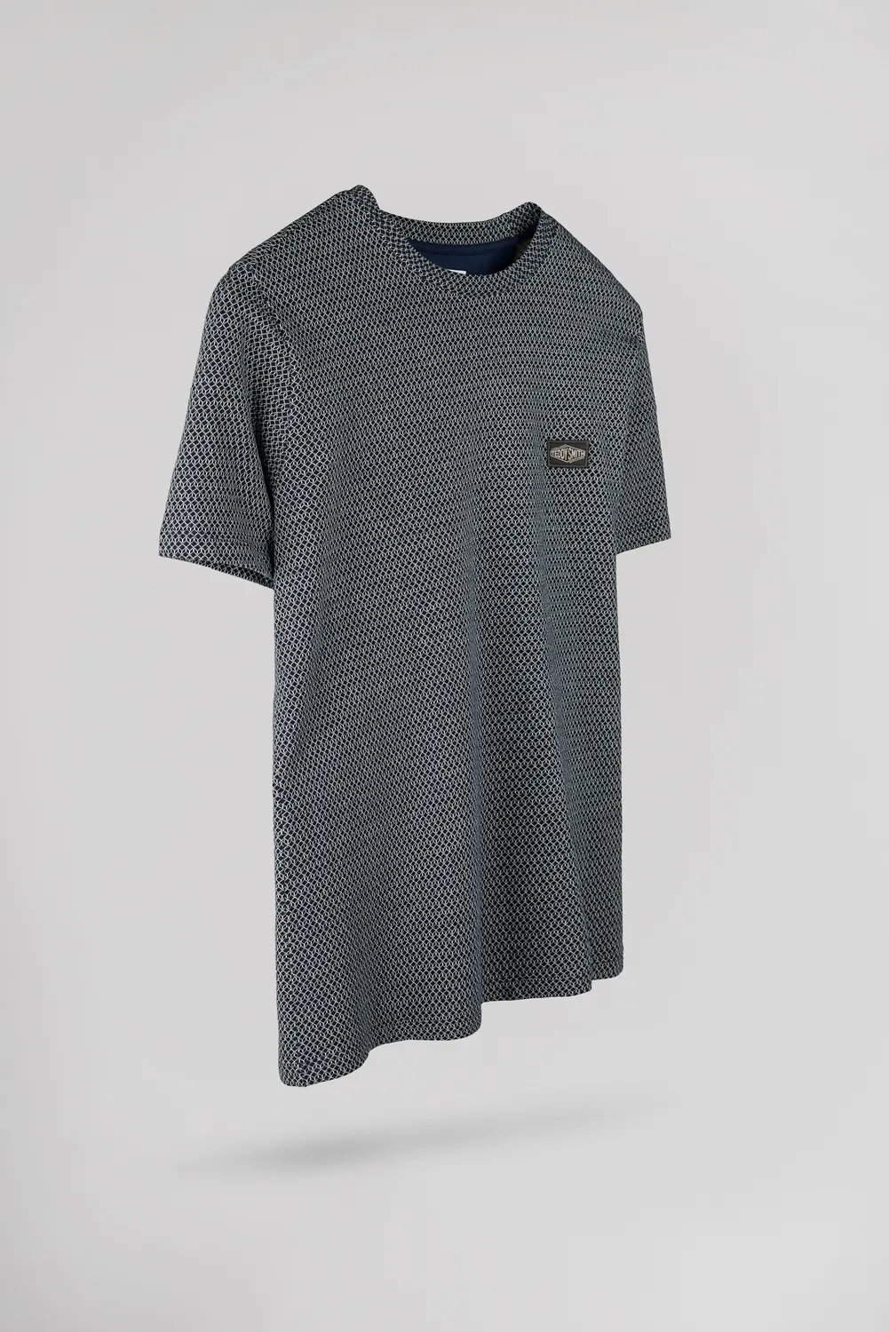 Teddy Smith T-Joos maglietta navy jacquard uomo