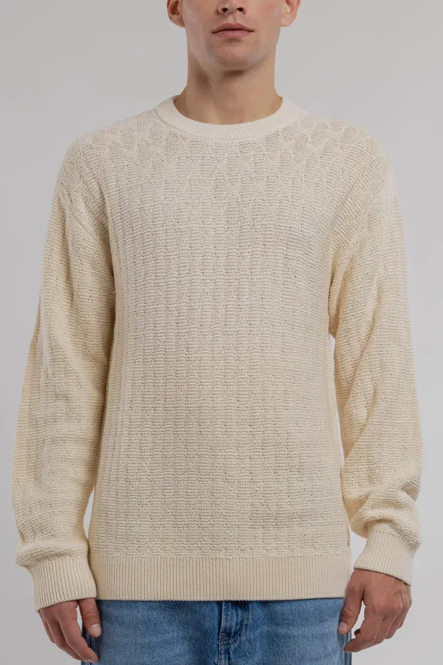 Teddy Smith P-Hario Pull Uomo Crema Girocollo Cotone Acrilico