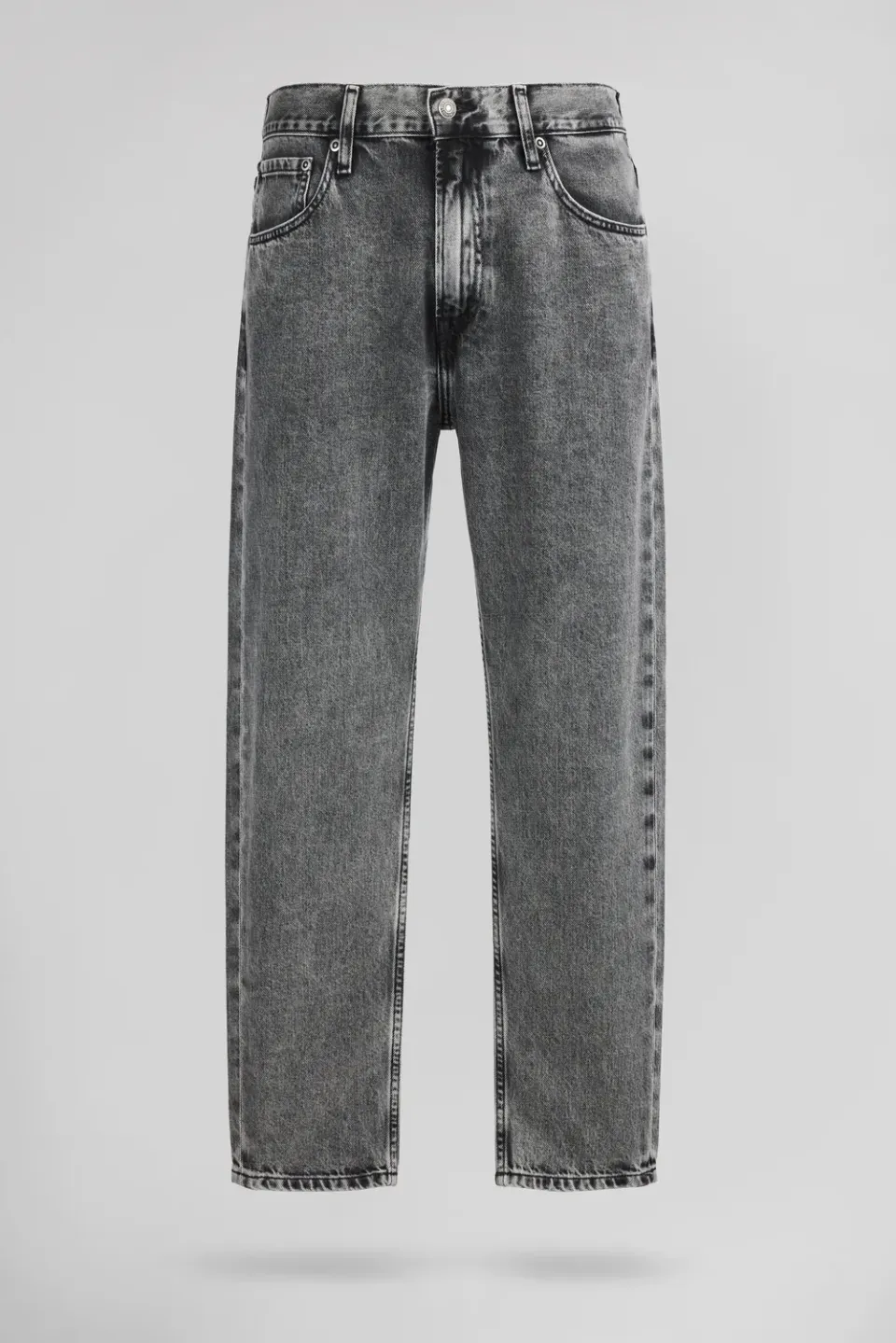 Teddy Smith Dad Cropped jeans relaxed grigio 67 cm