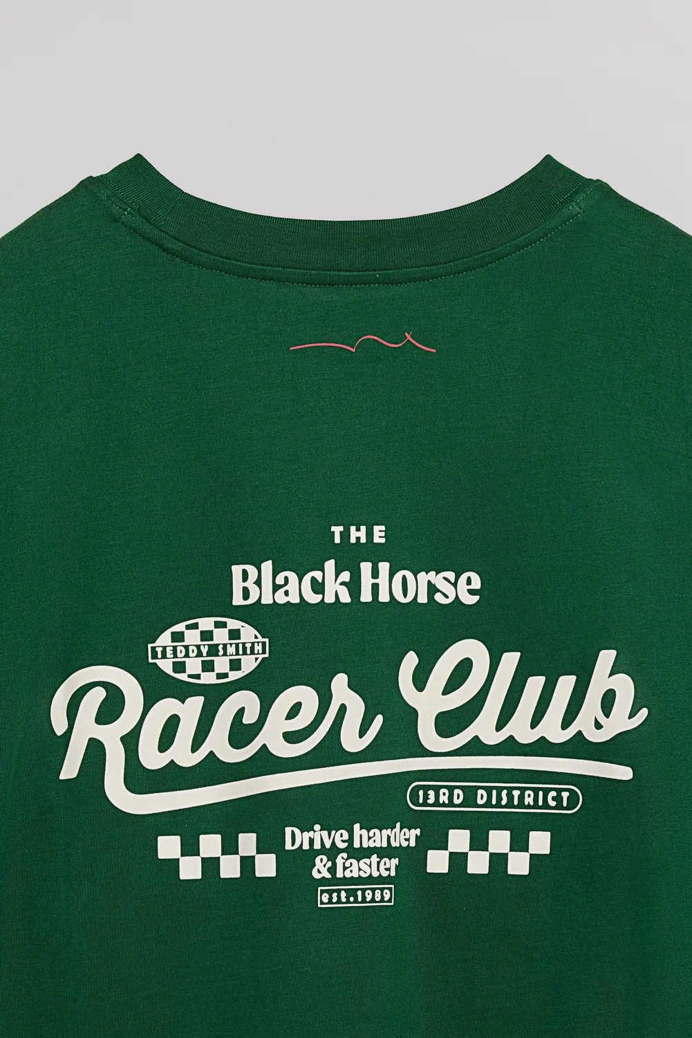 Teddy Smith T-Racer MC t-shirt verde manica corta ampia