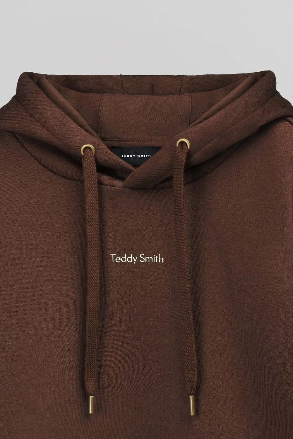 Teddy Smith S-Solene felpa donna cioccolato cappuccio