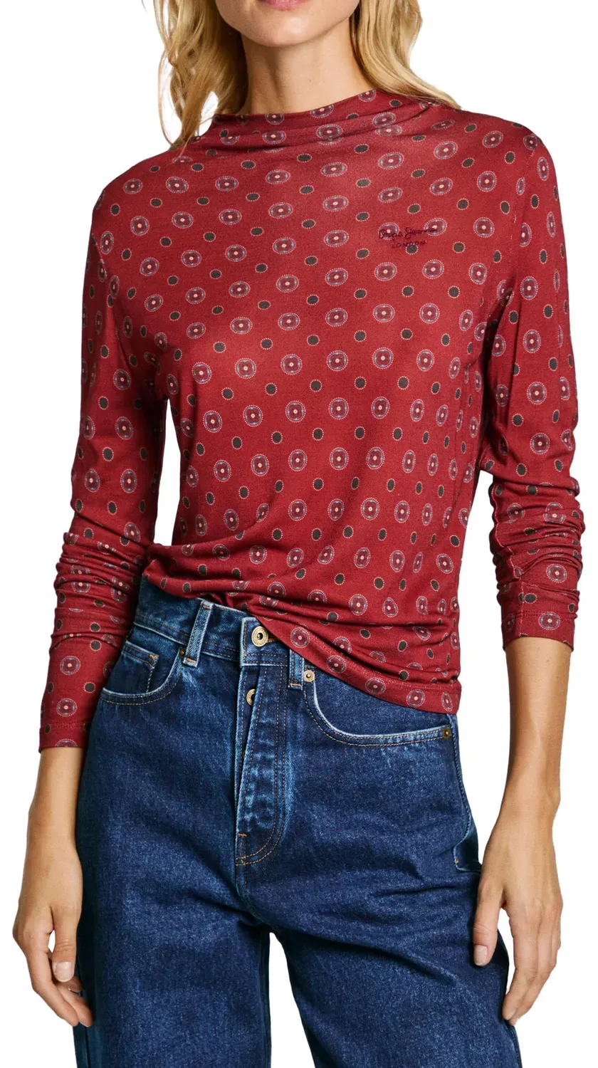 Pepe Jeans Elicia T-Shirt Donna M Collo Alto