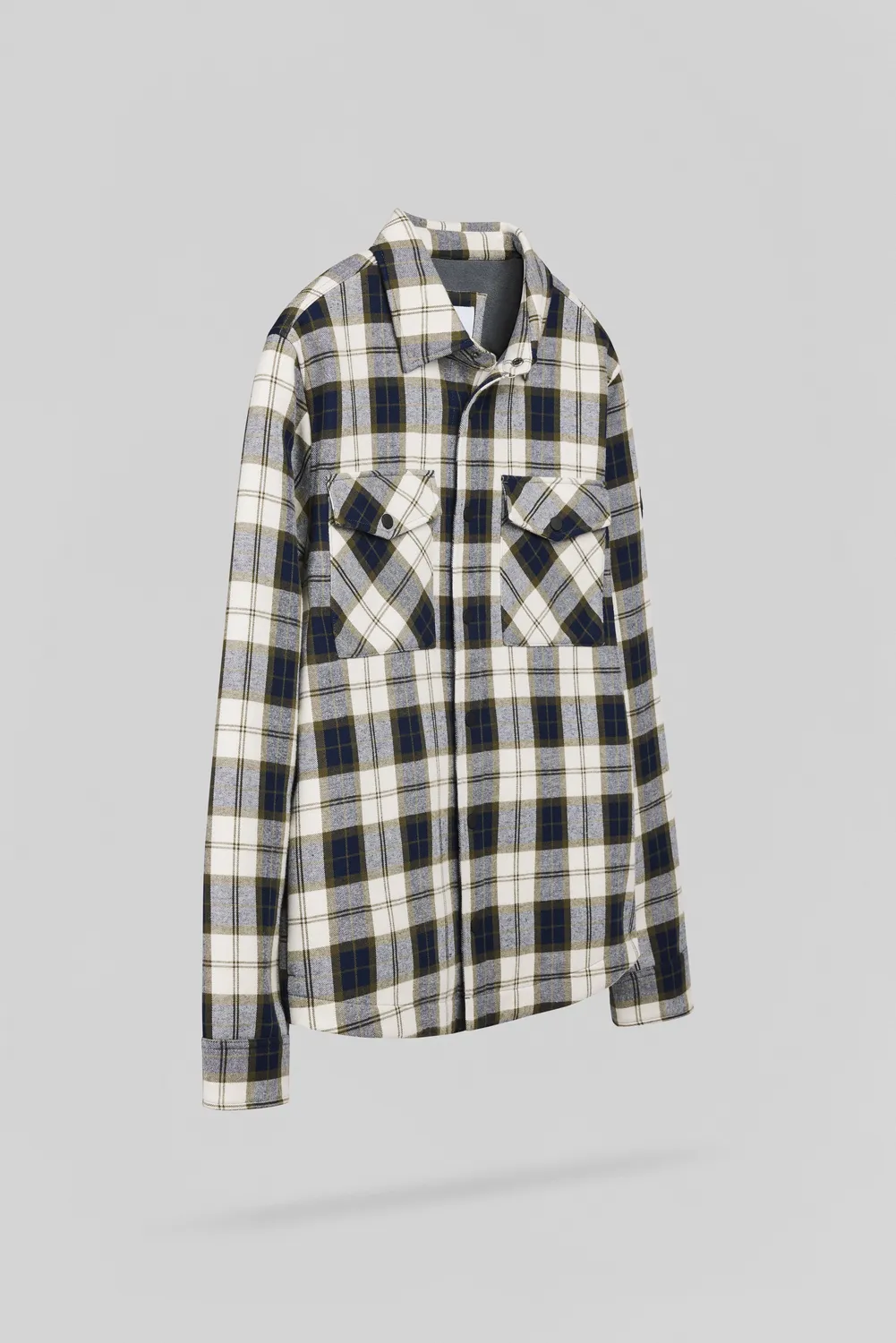 Teddy Smith B-Johan Dark Navy sovracamicia quadri blu