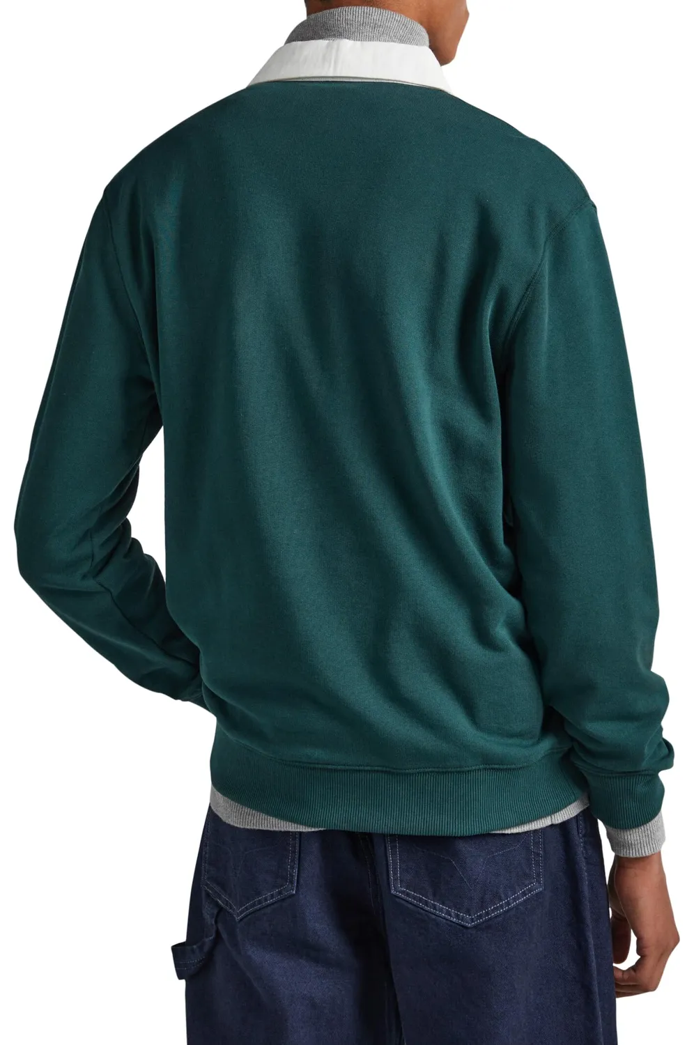 Pepe Jeans Turner felpa uomo L collo polo twill