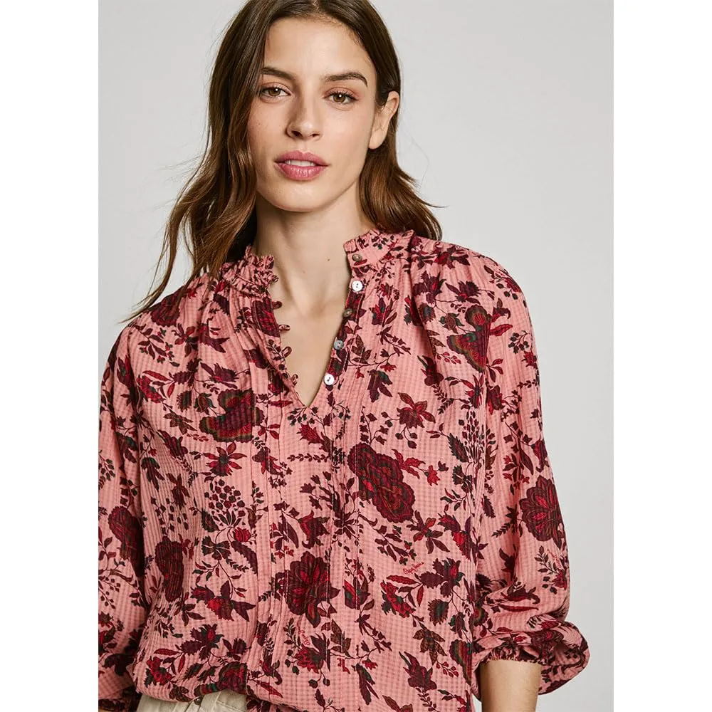 Pepe Jeans Bella Maglia Donna Maniche Lunghe Rosa