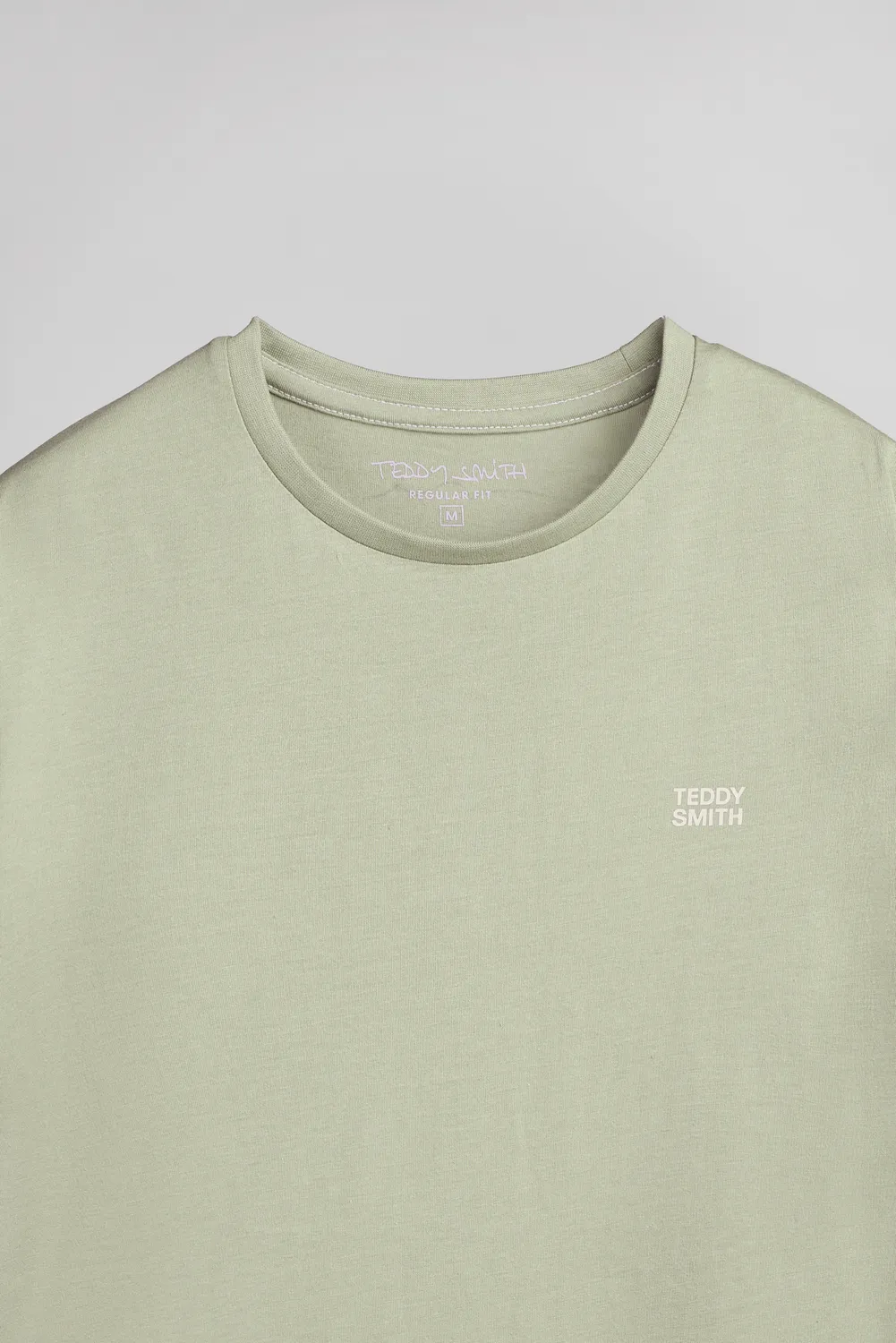 Teddy Smith The Tee 1 MC T-Shirt Uomo Verde Cotone
