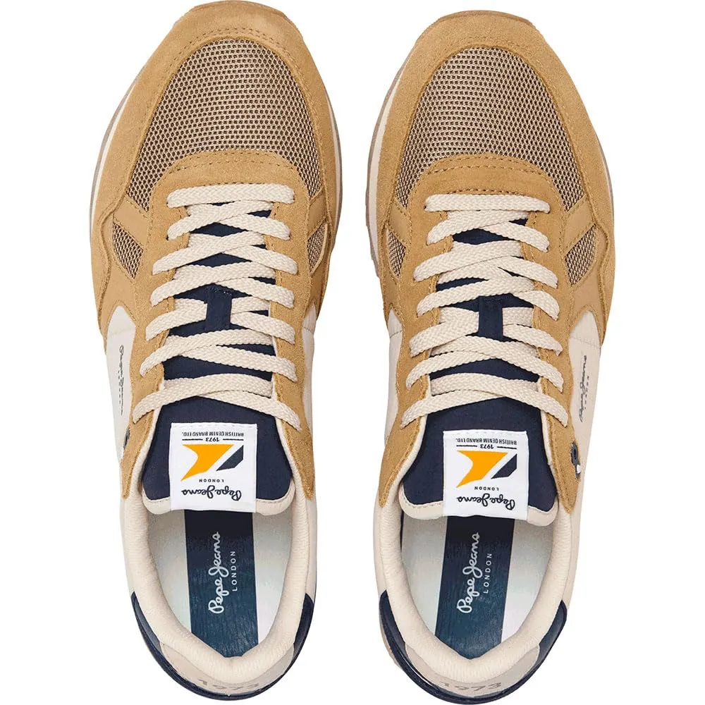 Pepe Jeans Brit Camp Sneaker Uomo 45 Marrone Retro