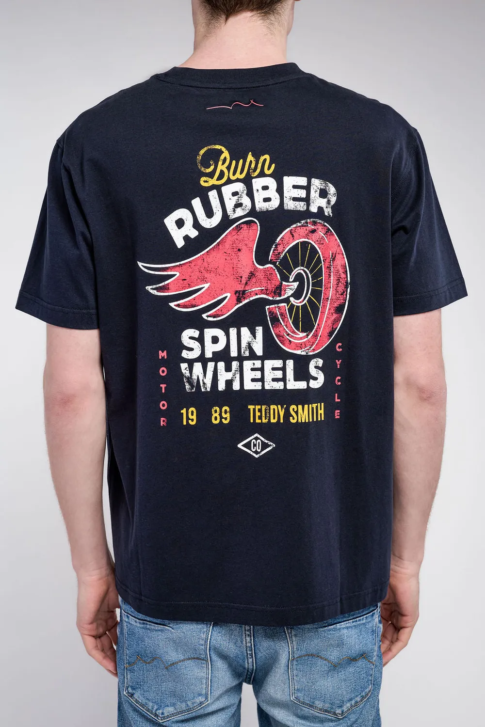 Teddy Smith Rubber T-Rubber MC t-shirt dark navy