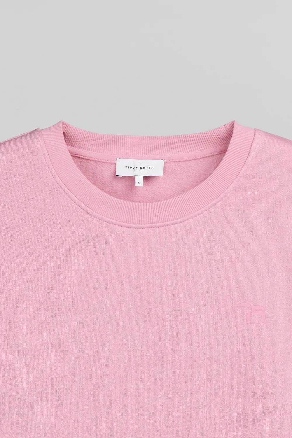 Teddy Smith S-Lucile felpa donna rosa bonbon ampia