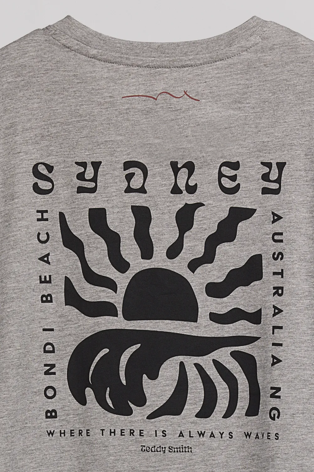Teddy Smith T-World T-Shirt Bambino Grigio Cina Jersey