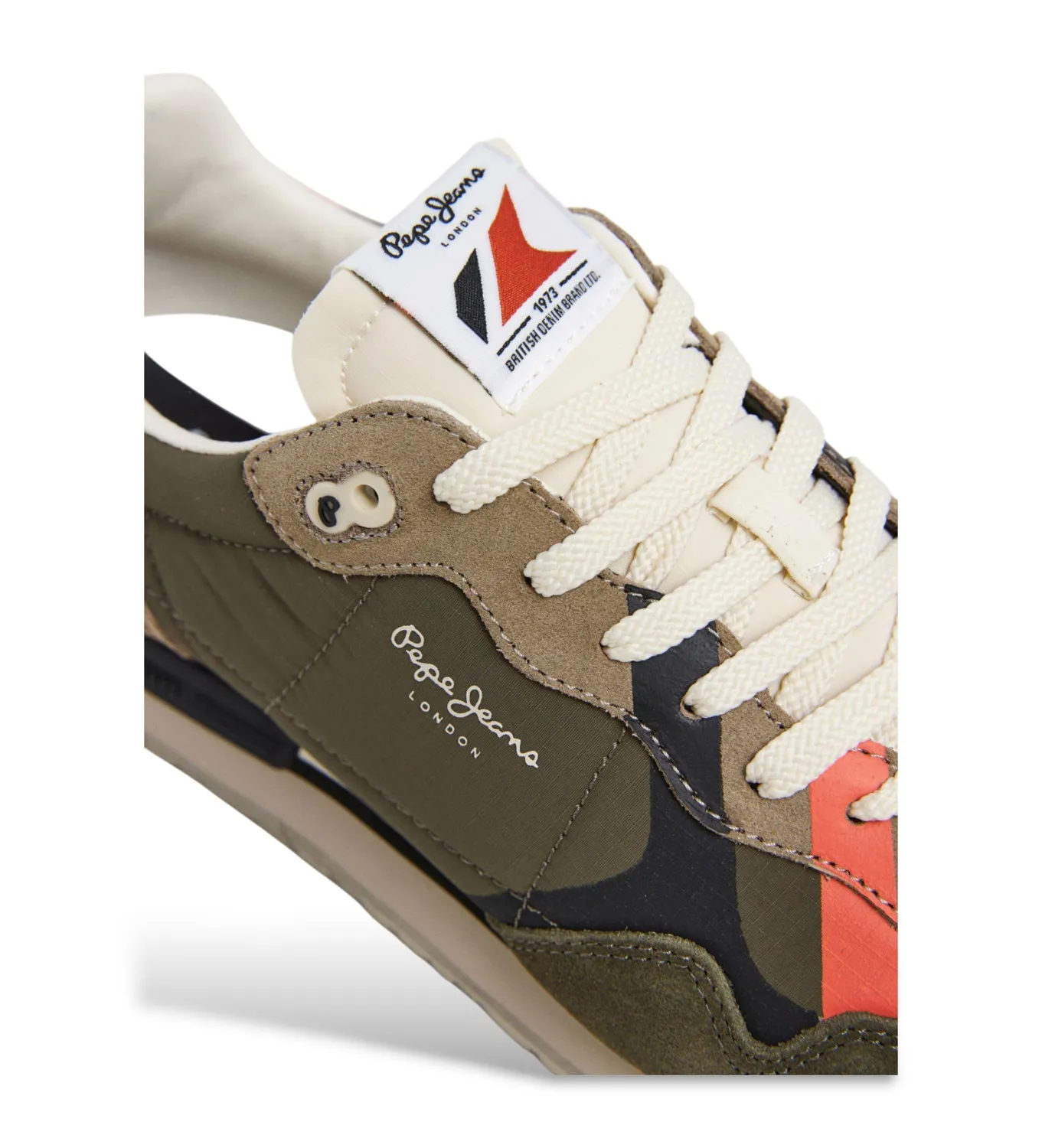 Pepe Jeans Brit Cover Sneaker pelle verde uomo running retro