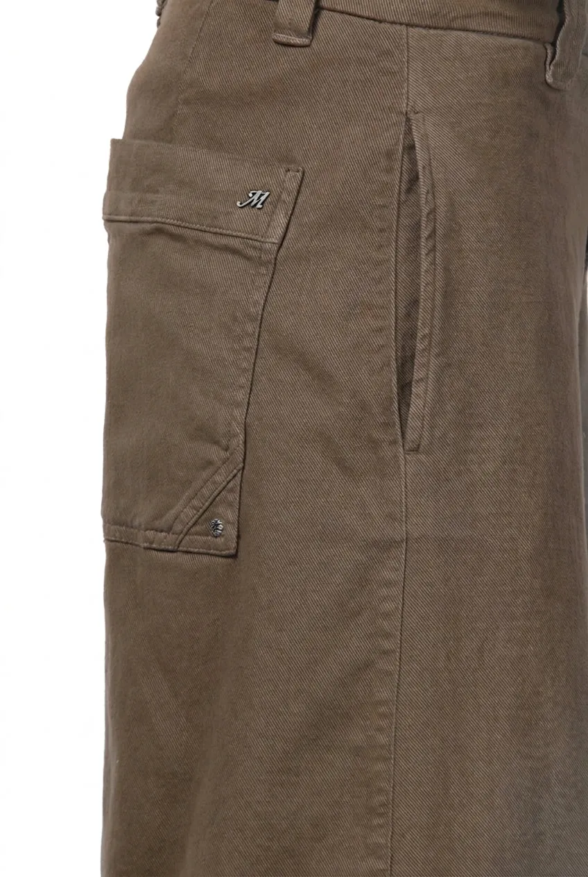 Mason's New York Palazzo pantalone chino tortora wide leg