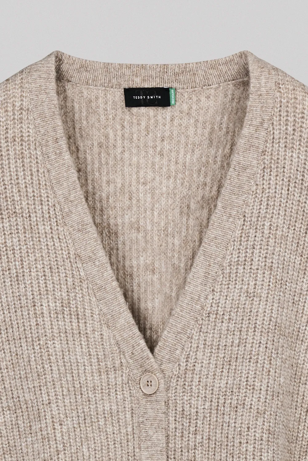 Teddy Smith G-Ava gilet oversize cioccolato donna