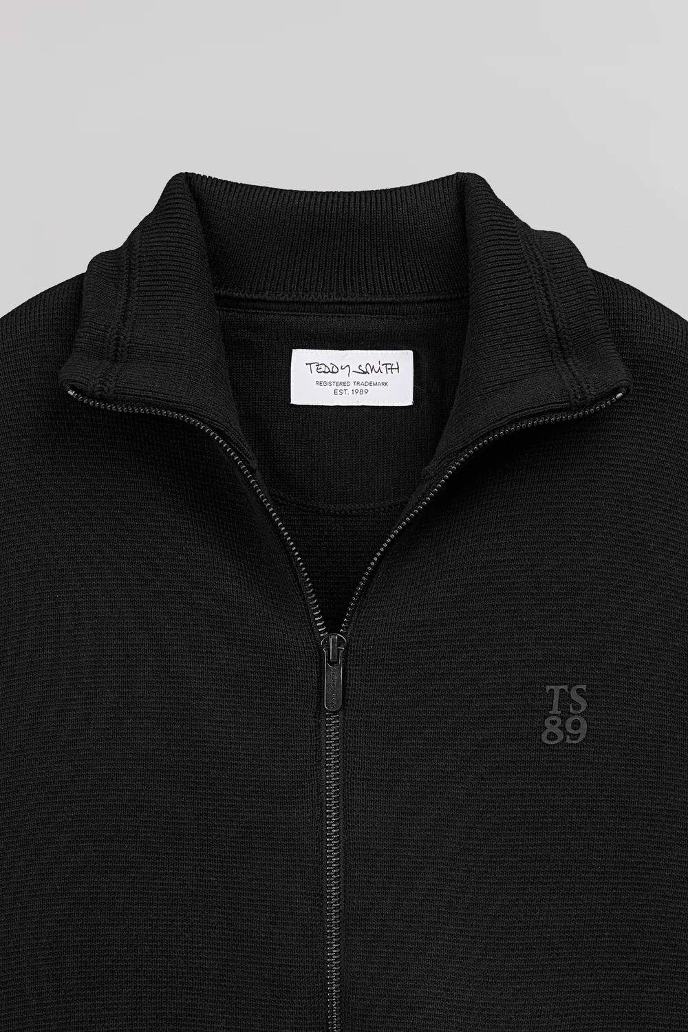 Teddy Smith G-Ettore 2 gilet uomo zip nero cotone