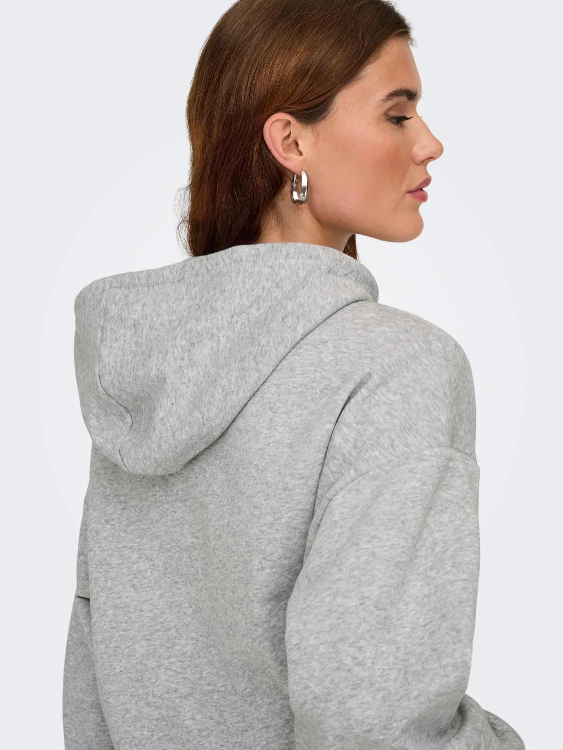 ONLY ONLSWEAT felpa donna M grigio melange
