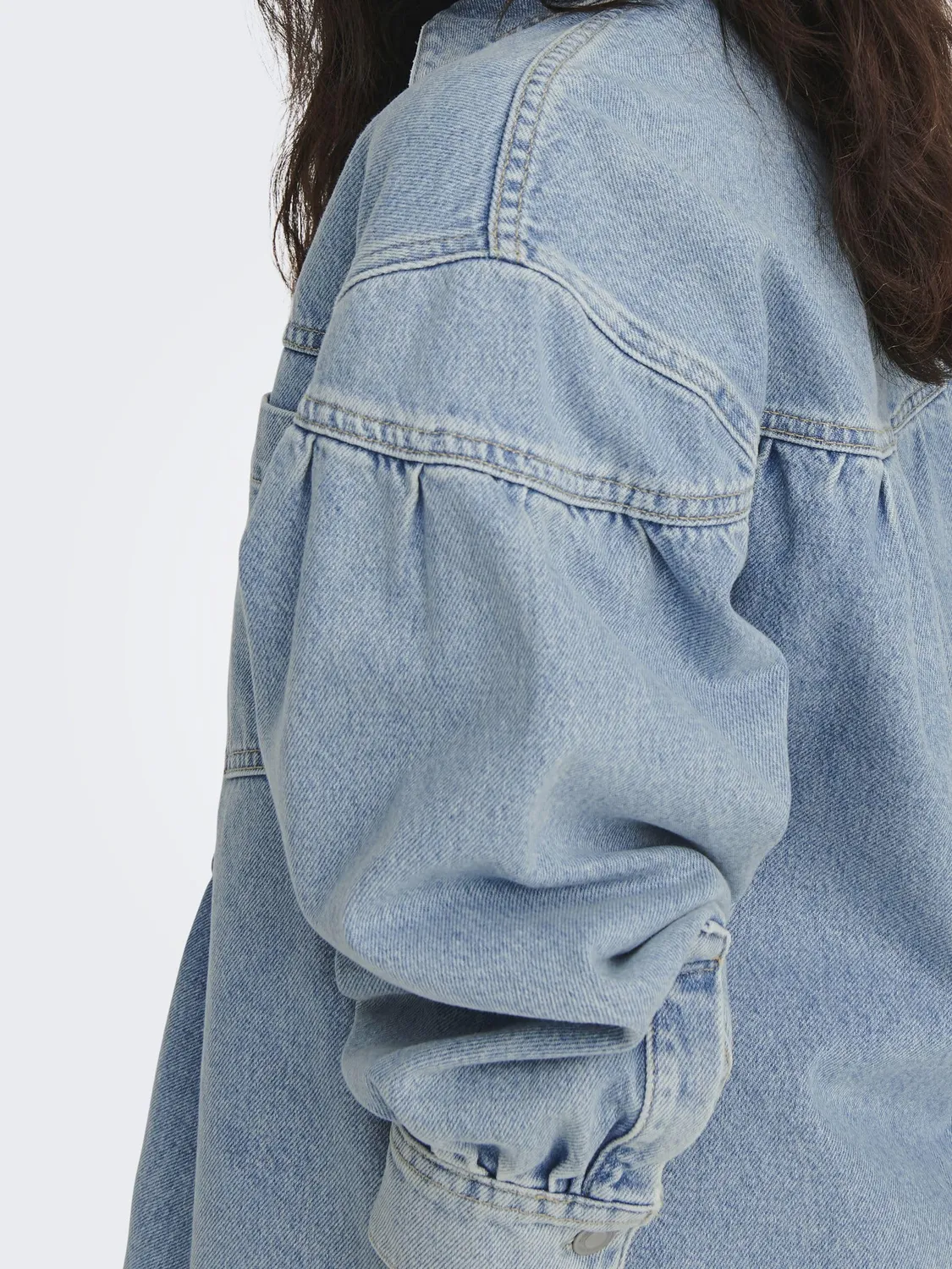 ONLY Onlanni giacca jeans Mix Blu Chiaro XS