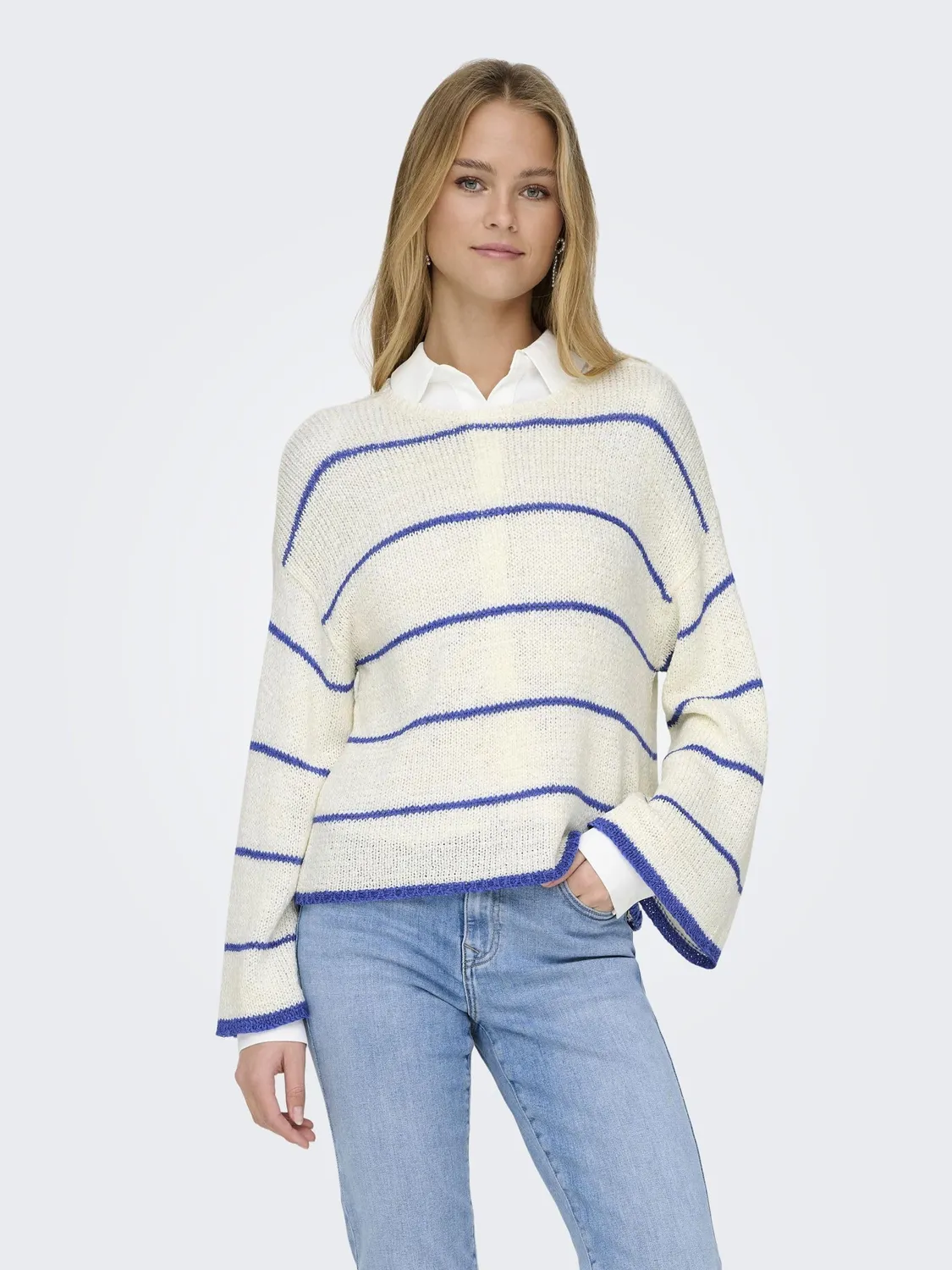 ONLY Onlgeena pullover maglia girocollo taglia XS